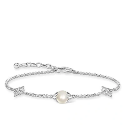 Abbildung von Thomas Sabo Damen Armband Perle mit Sternen Silber 925 Sterlingsilber A1978 167 14