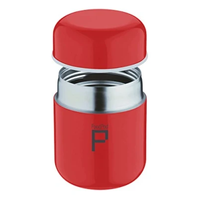 Abbildung von Pioneer FoodPod Thermo Speisebehälter 280 ml Edelstahl Doppelwandig Isolierbecher für Lebensmittel 6 Stunden Heiß 24 Kühl Auslaufsicher BPA Frei Stahl