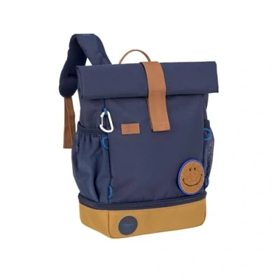 Abbildung von LÄSSIG Kindergartenrucksack Kinderrucksack Rolltop mit Brustgurt wasserabweisend, 11 Liter/Mini Backpack Navy