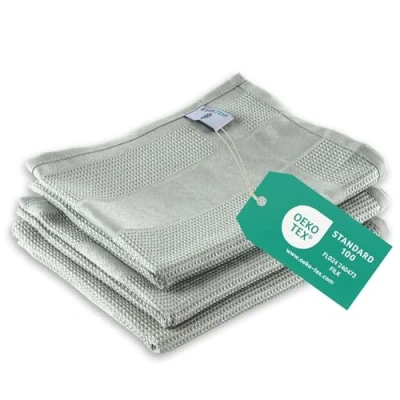 Abbildung von ELEXACLEAN Geschirrtücher Microfaser (3er Set, 68x42 cm, grau) saugstark, waschbar bis 60C, Geschirrhandtücher, Handtücher Küche modern