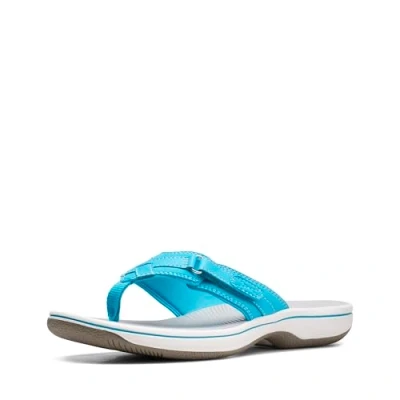 Abbildung von Clarks Damen Breeze Sea Flipflop, Aqua Synthetic 2, 38 EU