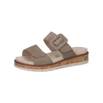 Abbildung von Caprice Pantolette flach, Damen, Größe: 41, Taupe suede Schuhe