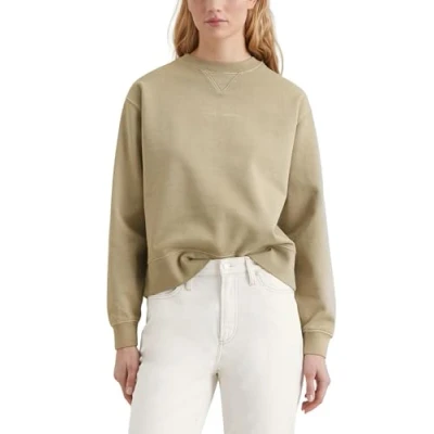 Abbildung von Marc O&#039;Polo Denim MIT Kuscheliger Innenseite Sweatshirt, Damen, Größe: Small, Dusky green