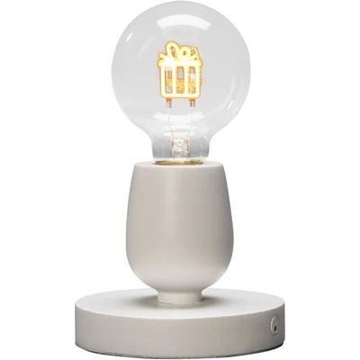 Abbildung von LED Tisch Dekoleuchte aus Holz, Geschenk Filament