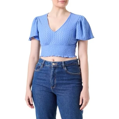 Abbildung von ONLY Onlhannah Smock Tshirt basic, Damen, Größe: Medium, Ultramarine