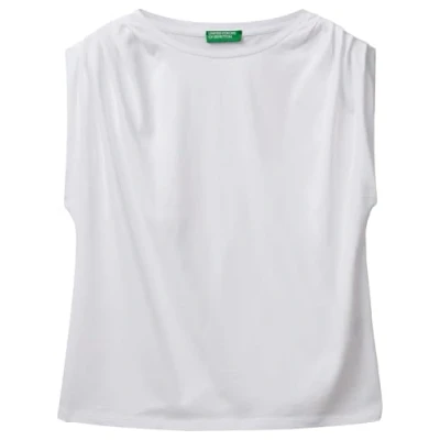 Abbildung von United Colors of Benetton Straight Tshirt basic, Damen, Größe: Medium, White