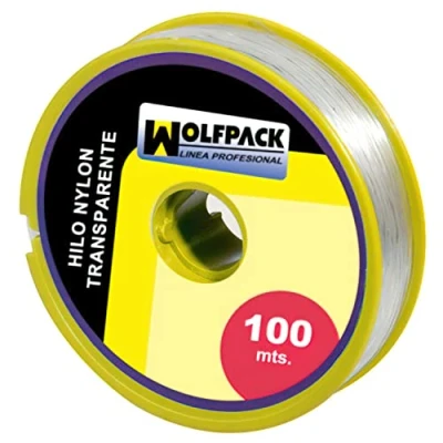 Abbildung von Wolfpack 16010355 Nylonschnur, transparent, 0,7 mm, Rolle mit 100 m