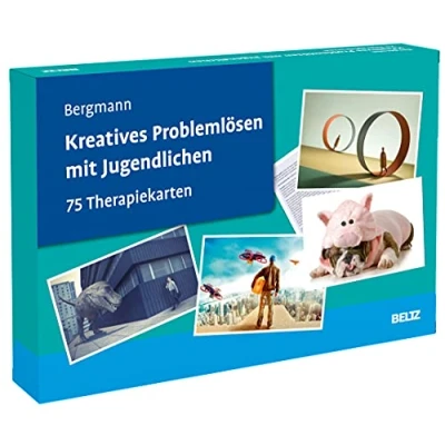 Abbildung von Kreatives Problemlösen mit Jugendlichen: 75 Therapiekarten. Kartenset Karten in hochwertiger Klappkassette, 32 seitigem Booklet. Kartenformat 16,5 x 24 cm. (Beltz Therapiekarten)