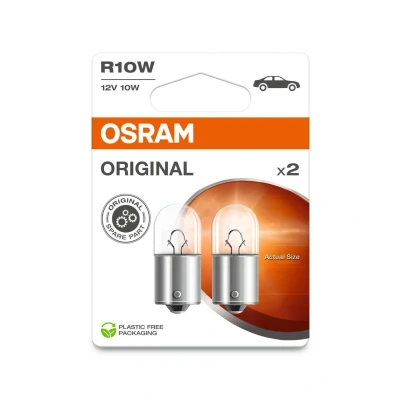 Abbildung von Osram ORIGINAL LINE 12V, Lampen mit Metallsockeln, R10W, Doppelblister, 2 Lampen, white