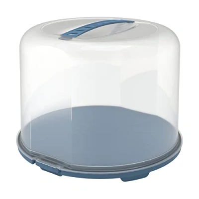 Abbildung von Rotho Fresh Tortenglocke XL, lebensmittelechter Kunststoff (PP) BPA frei, weiss/transparent, (35.5 x 34.5 26.0 cm)