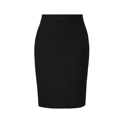 Abbildung von s.Oliver Black Label Kurzer AUS MIX Bleistiftrock, Damen, Größe: 48, Schwarz