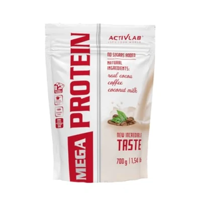 Abbildung von Activlab Mega Whey Protein Concentrate 1er pack 700g Creatin Monohydrate Kreatin Taurin Muskelaufbau mit Kokos Milch Muskelregeneration Abnehmen (Coffee)