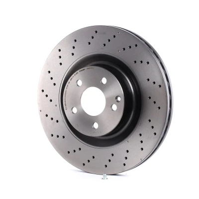 Abbildung von BREMBO COATED DISC LINE 09.A817.11 Bremsscheibe 350 32 5 gelocht/innenbel. beschichtet hochgekohlt mit Schrauben MERCEDES BENZ: S Class Saloon