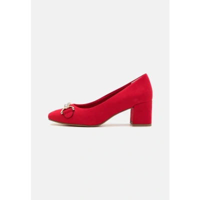 Abbildung von MARCO TOZZI Damen Pumps mit Blockabsatz Vegan, Rot (Red), 39 EU