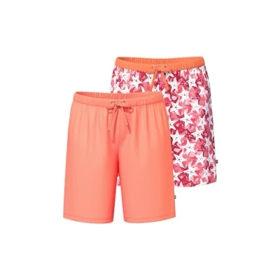 Abbildung von Ulla Popken 2 PACK Nachtwäsche Hose, Damen, Größe: 46/48, Coral