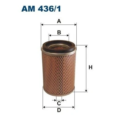 Abbildung von FILTRON AM 436/1 Luftfilter 178 126 Filtereinsatz