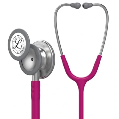 Abbildung von 3M Littmann Classic III Stethoskop zur Überwachung, 5648, himbeerroter Schlauch, 69 cm, 5648