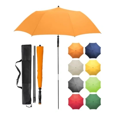 Abbildung von FARE Reise Sonnenschirm Travelmate Camper UV Schutz 50+ für Koffer Flugzeug Camping Balkon Strand Garten (Orange)