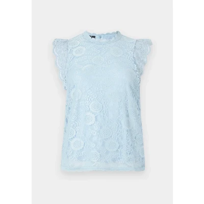 Abbildung von Pieces Pcolline SL NOOS BC Bluse, Damen, Größe: XS, Kentucky blue