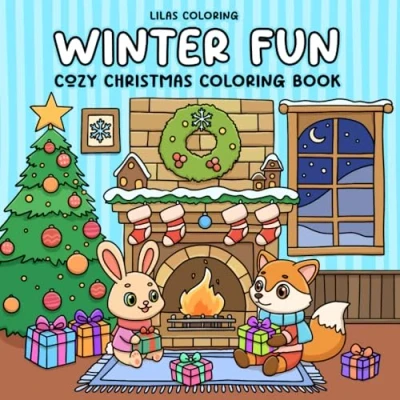 Abbildung von Winter Fun Cozy Christmas Coloring Book for All Ages: Cute and Comfy Designs Relaxation Stress Relief