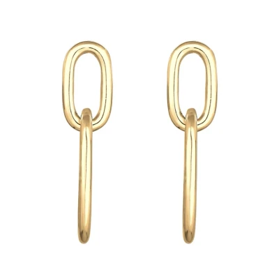 Abbildung von Elli Basic Design Ohrringe, Damen, Größe: One Size, Gold coloured