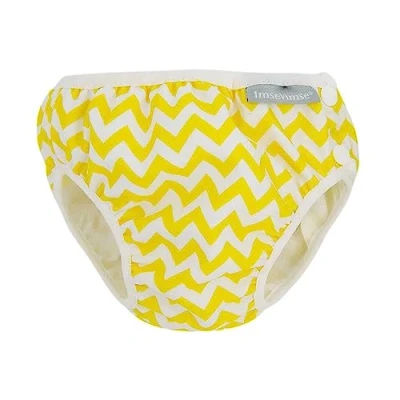 Abbildung von Imsevimse Badewindel Aquawindel Schwimmwindel Zick Zack Gelb (Yellow Zig Zag, S (6 8 kg))