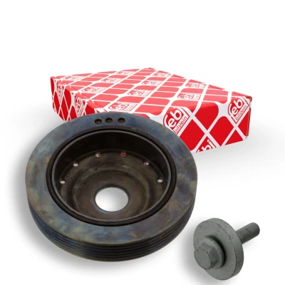 Abbildung von FEBI BILSTEIN 45179 Kurbelwellenriemenscheibe 6PK 133,6 5 mit Schraube, für Kurbelwelle RENAULT: MEGANE 1 Coach, Scénic