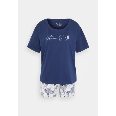 Abbildung von Lascana Vivance Dreams BY Vitamin SEA Shorty Nachtwäsche Set navy, Damen, Größe: 36/38, Navy