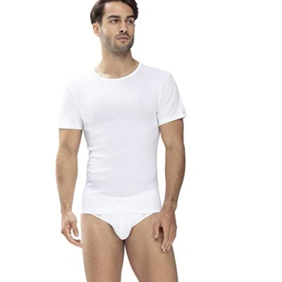 Abbildung von Mey Basics Serie Noblesse Herren Shirts 1/2 Arm Weiß 5 M