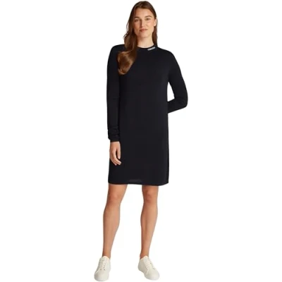 Abbildung von Calvin Klein Jeans Maxikleid »SMOOTH YARN SWEATER DRESS«, mit Logodruck