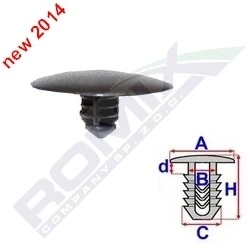 Abbildung von ROMIX C60695 Clip MAZDA: 3 Hatchback, 6 Hatchback