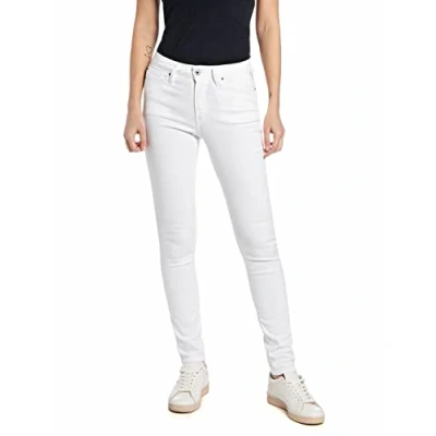 Abbildung von Replay Damen Jeans Luzien Skinny Fit, Optical White 001 (Weiß), 31W / 32L