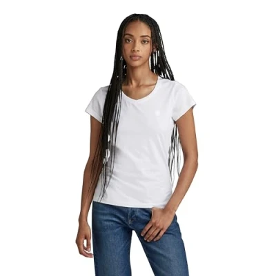 Abbildung von G Star Overdyed Eyben SLIM Tshirt basic, Damen, Größe: XL, White