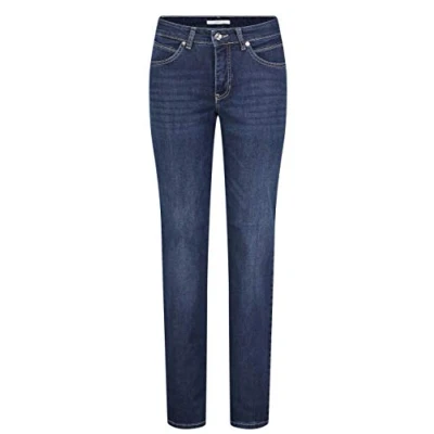 Abbildung von MAC Jeans Melanie Straight Leg, Damen, Größe: 48x28, Blue
