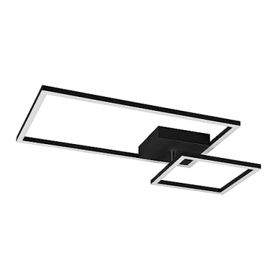 Abbildung von TRIO Leuchten Deckenleuchte »Punch«, 1 flammig, Leuchtmittel E27 ohne Leuchtmittel, Industrie Look mit Doppelschirm schwarz gold, exkl 1xE27 max 40W