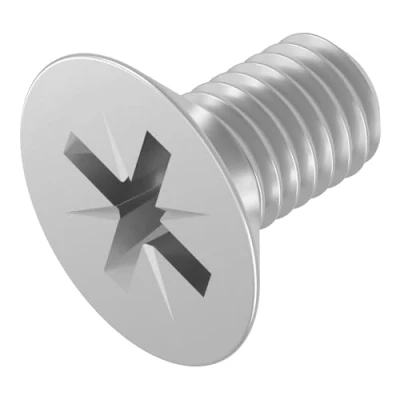 Abbildung von SECCARO Senkschraube M6 x 10 mm, Edelstahl V2A VA A2, DIN 965, Kreuzschlitz/PZ, Vollgewinde, 20 Stück