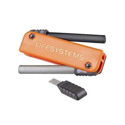 Abbildung von Lifesystems Dual Aktion Outdoor Feuer Starter Magnesium Ferrocium Stab mit Edelstahl Striker für Camping, Survival und Bushcraft