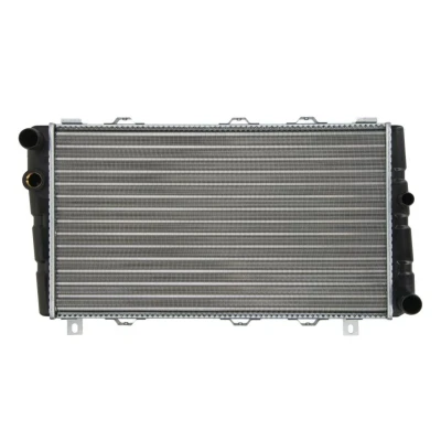 Abbildung von THERMOTEC D7S001TT Kühler, Motorkühlung für Fahrzeuge ohne Klimaanlage 285 480 32 Schaltgetriebe Kühlrippen mechanisch gefügt SKODA: FELICIA 2