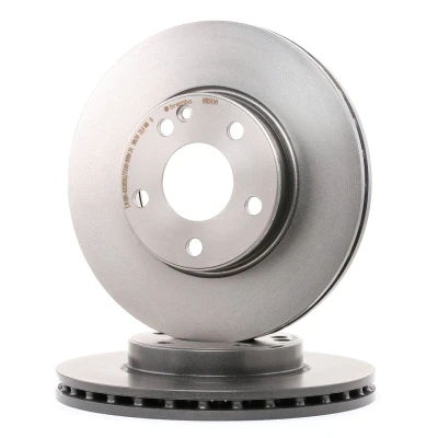 Abbildung von BREMBO COATED DISC LINE 09.B343.41 Bremsscheibe 280 25 5 innenbelüftet beschichtet hochgekohlt mit Schrauben MERCEDES BENZ: A Class, B Class