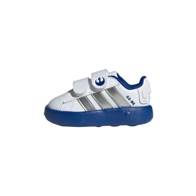 Abbildung von adidas Performance Droids Grand Court Laufschuh Straße für Kinder, Größe: 26, Ftwr white crew orange core black Schuhe