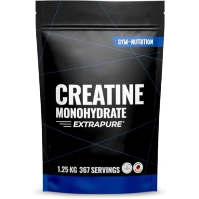 Abbildung von Creatine Monohydrat Pulver 1,25kg / 1250g Ultra Reines Kreatin mit Vitamin B6 Optimal Hochdosiert Extrapure Creatin Monohydrate Vegan Jahresvorat