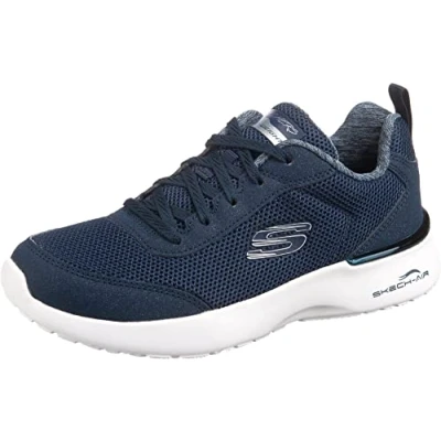 Abbildung von Skechers Damen Skech AIR Dynamight Fast Brake Sneaker, Navy Mesh/White Trim, 41 EU