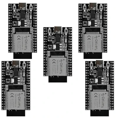 Abbildung von AZDelivery 5 x ESP32 Dev Kit C V4 NodeMCU WLAN WiFi Development Board mit USB Anschluss kompatibel Arduino inklusive E Book! (ESP32 V2 Nachfolger)
