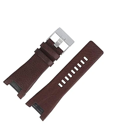 Abbildung von Diesel Uhrenarmband 19mm Leder Braun Glattleder DZ 1273