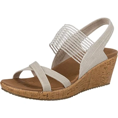Abbildung von Skechers Damen 31723 NAT_39,5 Sandals, Beige (Natural), 39.5 EU