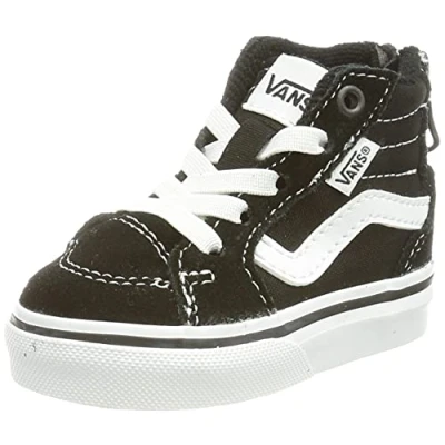 Abbildung von Vans Unisex Kinder Filmore Hi Zip Sneaker, Suede Canvas Black White, 26.5 EU