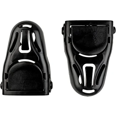 Abbildung von Cressi Flossen Ersatzteile Buckles Palau Saf Pair, schwarz, Einheitsgröße