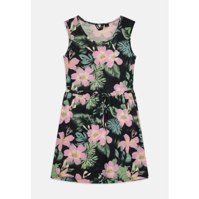 Abbildung von Roxy Surfs UP Printed Jerseykleid, Damen, Größe: 152, Anthracite shadow