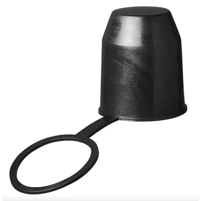 Abbildung von Anhängerkupplung Abdeckung, 50 mm Gummi/Kunststoff Schutzkappe Kugelkopf für Anhänger PKW LKW RV (Kappe mit Sicherung)