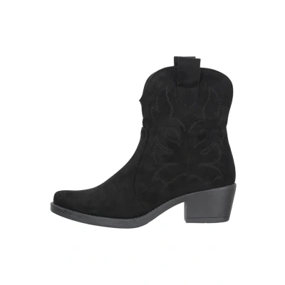 Abbildung von Elara Cowboy/Bikerstiefelette, Damen, Größe: 38, Schwarz Schuhe